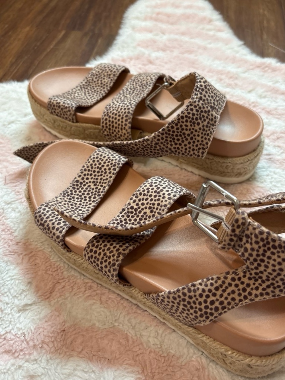 Universal Thread Leopard-Print Platform Espadrille Sandal - Tan